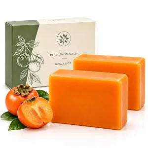 Persimmon Soap for Old People Smell, Body Odor, 2 Bars