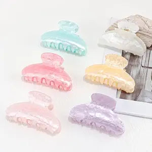 Hair Claw Clips for Women Acrylic Marbled Hair Clips for Thick Thin Hair Emi Cute Hair Accessories for Girls Teen Gifts Stocking Stuffers Bulk Pack