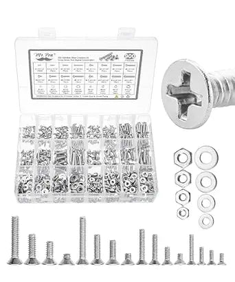 Mr. Pen- Nuts and Bolts Assortment Kit, 900 pcs, Stainless Steel
