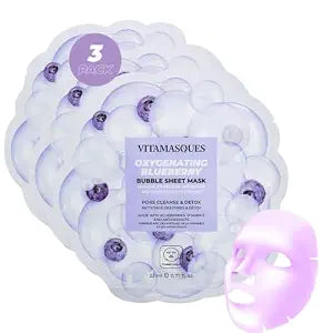 Vitamasques Blueberry Oxygenating Bubble Face Mask - (Pack of 3)