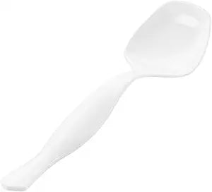 Restaurantware White Plastic Serving Spoon, 8.5 In, 100 Pack
