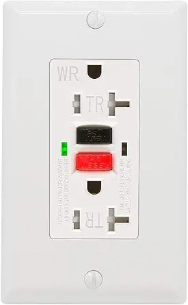 POWAWINI GFCI Outlet 20 Amp, Tamper Resistant, Weather Resistant