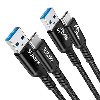 Android Auto USB C Cable, 3.3ft, 2 Packs, Black, 10Gbps High Speed