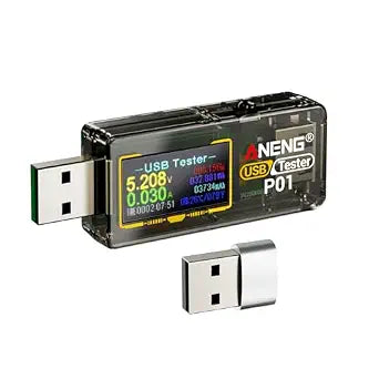 ANENG Multimeter USB C Tester Power Meter, 4-30V Type-C PD Digital Tester