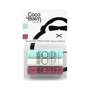 Sun Bum Cocobalm Hydrating Lip Balm, 3 Flavor Variety - 0.15 oz, 3-Pack