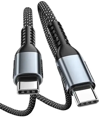 Mepsies USB C to USB C Cable 3.3FT 2-Pack, 100W Type C Fast Charging Cable