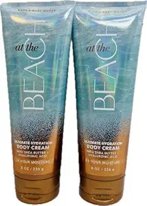 Bath & Body Works Women's At the Beach Ultimate Hydration Body Cream 8 Ounces Pack of 2