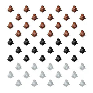 100 Pcs 1cm Mini Hair Claw Clips Tiny Plastic Hairpins for Wome