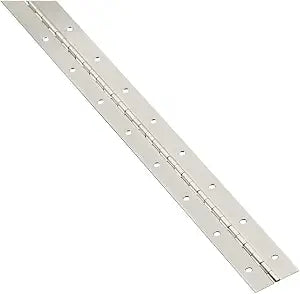 National Hardware Continuous Piano Hinge N148-171, 1-1/2 in x 30 in, Nickel