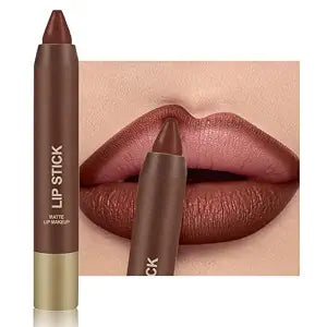 Erinde Matte Lipstick Crayon for Women, Warm Reddish Brown 24 Hour Lipstick Lip Liner Pencil, Neutral Lip Stick Long Lasting Waterproof, Vegan & Cruelty-Free, 04