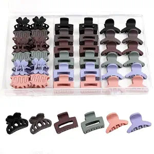 3 Styles Small Hair Clips for Women, Mini Claw Clips for Thin Hair