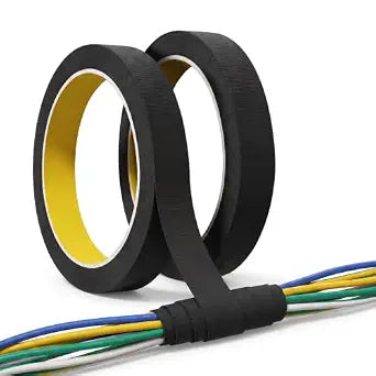 2 Rolls Wire Harness Cloth Electrical Tape 3/5 Inch x 50FT Wire Loom Tape
