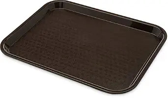 Carlisle FoodService Products Caf Cafeteria Tray, Fast Food Tray for Restaurant or Commercial Use, 10" x 14", 1 Count, Chocolate