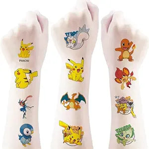40PCS Cartoon Pet Monster Temporary Tattoos Birthday Themed Party Supplies Decoration Favors Cartoon Cute Sticker for Teens Home Activity Carnival Holiday Gifts (pk40)