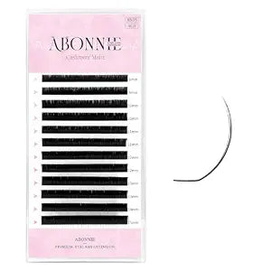 Cashmere Lash Extensions LC Curl 0.07 thickness 8-15mm Volume Eyelash Extensions Super Matte Black Classic Lash Extensions Individual Lashes Tray Professional Lash Salon Use(0.07-LC-8-15MM)