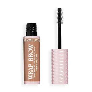 Revolution Wrap Brow Tubing Tinted Eyebrow Gel, Warm Medium Brown