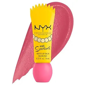NYX PROFESSIONAL MAKEUP Simpson Smushy Matte Lip Balm, Buildable and Blurring Lip Makeup, The Simpsons Collaboration, Vegan & Cruelty-Free - Smarty Pink (Pink)