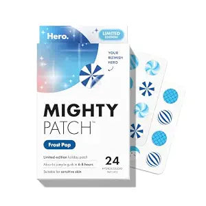 Mighty Patch Hero Cosmetics Frost Pop Hydrocolloid Pimple Patches, 24 Ct