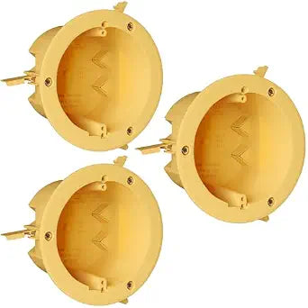 Inlight 4-Inch Round 18 cu. in. Old Work Ceiling and Wall Box, 3-Pack