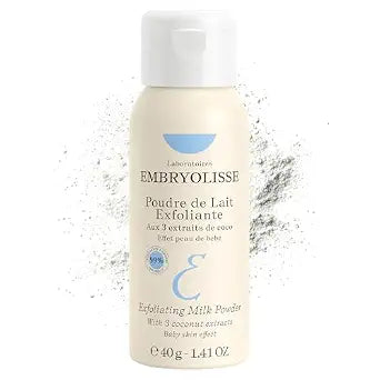 Embryolisse Exfoliating Face Scrub Powder, Brighter, Smoother Skin, 1.41 Oz