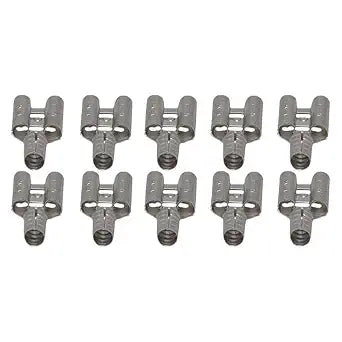 Supplying Demand T1111 HVAC High Temperature Female Slip-on Terminals - Pack of 10. 16-14 Wire Gauge, 0.250 tab Size