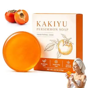KAKIYU Persimmon Soap for Body Odor, with Persimmon Extract,