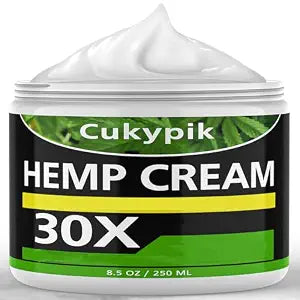 Hemp Cream 8.5oz, Natural Soothing Topical Cream, with Arnica,MSM, Turmeric, Menthol, Aloe
