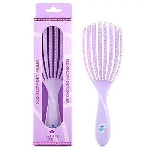 Nature Spell FlexiFlow Detangling Hair Brush, Flexible Strands, Purple