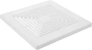 ARTIBETTER Bathroom Fan Vent Cover with Spring Ceiling Grille Replacement Universal Exhaust Vent Cover for Shower Restroom Wall Mount 11.02 X 11.02 X 0.59 in