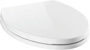 Delta Faucet 810903-WH Morgan Elongated Standard Close Toilet Seat with Non-slip Seat Bumpers, White