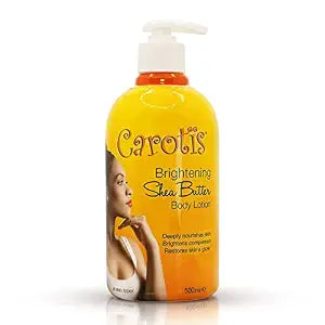 CAROTÏS, Skin Brightening Body Lotion – 17.6 fl oz / 500ml – Helps to Remove Dark Spots, with Shea Butter, Arbutin Complex and Vitamin A