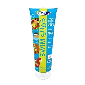 TRISWIM Kids SWIM SUDS NATURAL, TEAR-FREE, 2-in-1 Shampoo & Body Wash | Formulated For Babies & Up | Gently Removes Chlorine, Saltwater & Hard Water | Ensuring a Delightful Post-Swim Routine