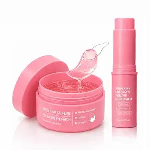 PDRN Collagen Volufiline Stick Balm & Caffeine Eye Patches Set