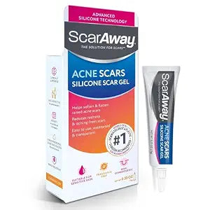 ScarAway Acne Scar Gel, Medical-Grade Silicone Scar Gel, Clear, 15g