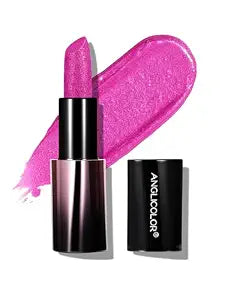 Anglicolor Metallic Pink Lipstick for Women, 05 Holographic Fuchsia