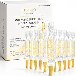Glow Intensive Silk Peptides Collagen GHK-Cu Copper Peptides Serum for Face
