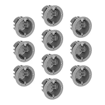 Maxxima 18 cu. in. PVC Ceiling Electrical Junction Box, Old Work, 10-Pack