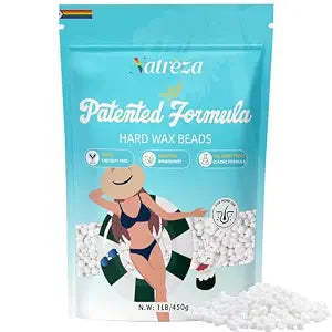 Hair Removal Wax Beads-1lb, Unscented White Hard Wax Beads for Sensitive Skin, Full Body Waxing, Ideal for All Hair Types, Bikini, Legs, Brazilian, Salon Quality