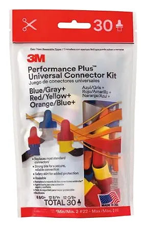 3M Performance Plus Wire Connector Assortment Pack, Bag of 30