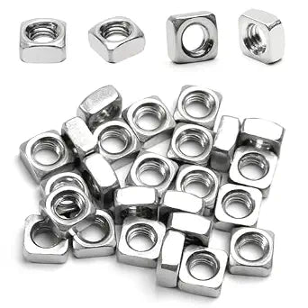 50Pcs M6x1mm Square Nuts, 304 Stainless Steel