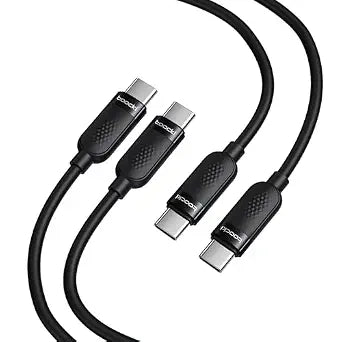 USB C Cable, 60W Fast Charging Type C Silicone Flow Cord, 2Pack, 3.3ft