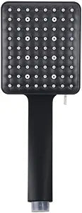 Square Shower Head Handheld Shower Head, 6-mode Adjustable Pressurized Shower Head Bathroom Accessories(black)