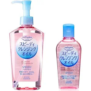 Kose Softymo Speedy Cleansing Oil 7.77floz(230ml) Pump And Travel-size 2.02floz(60ml) For Travel