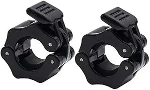 1 Inch Barbell Collars Clamps 2 Pack, Quick Release Locking Barbell Clips for 1(25mm) Standard Weight Bars, Non-Slip Exercise Collars for Weightlifting, Fitness Training, Gym Workout