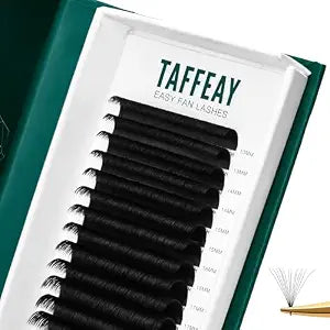 Cashmere Matte Black Easy Fan Lash Extensions(0.05 CC 8-15mm)