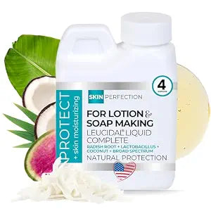 Leucidal Liquid Complete Natural Preservative Alt for DIY Skincare, 4 oz