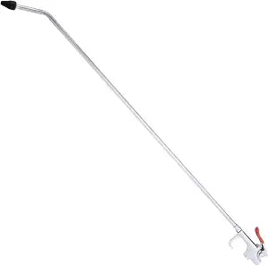 Hiltex 31111 Long Reach Pneumatic Air Blow Gun | 24 Length | 1/4" NPT Air Inlet | Angled Aluminum Nozzle with Pistol Grip Trigger | Rubber Tip