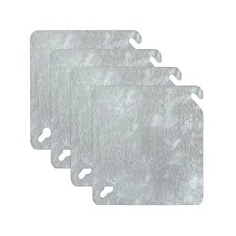 Metal Electrical Box Cover Plates,Electric Junction Box Cover 4 Inch 4 Pcs
