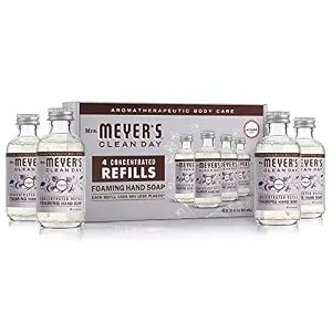 MRS. MEYER'S CLEAN DAY Foaming Hand Soap Refills, Lavender, 4 Count