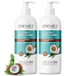 Coconut Body Wash 2-Pack, Cleans, Softens & Nourishes Dry Skin